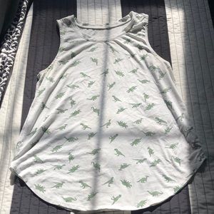 Zoe + Liv white tank top.